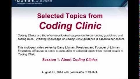About ICD-9 and ICD-10 Coding Clinics