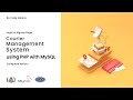 Build a Courier management system | PHP &amp; MySQL | Login &amp; Signup