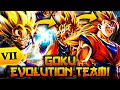 EVOLVING TO THE STRONGEST FORM! ZENKAI BUFFED GOKU EVOLUTION TEAM! | Dragon Ball Legends PvP