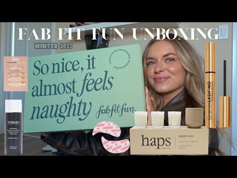 FAB FIT FUN WINTER 2023 UNBOXING *are the products worth it? + discount code*