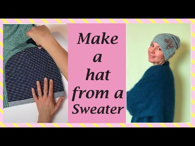 How to sew a beanie hat from old sweater – Kremi