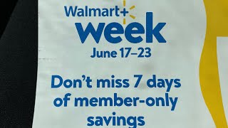 Walmart PLUS Member Week Deets 12 PM EST June 17 - 23 2024 Mailer Overview | Perks of Membership