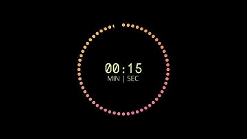 [4K] 15 Second Countdown Tick Timer