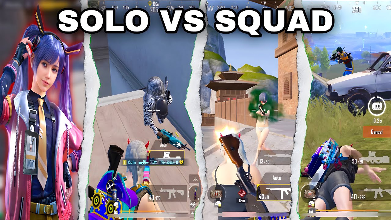 SOLO VS SQUAD AMAZING RUSH GAMEPLAY | PUBG MOBILE - YouTube