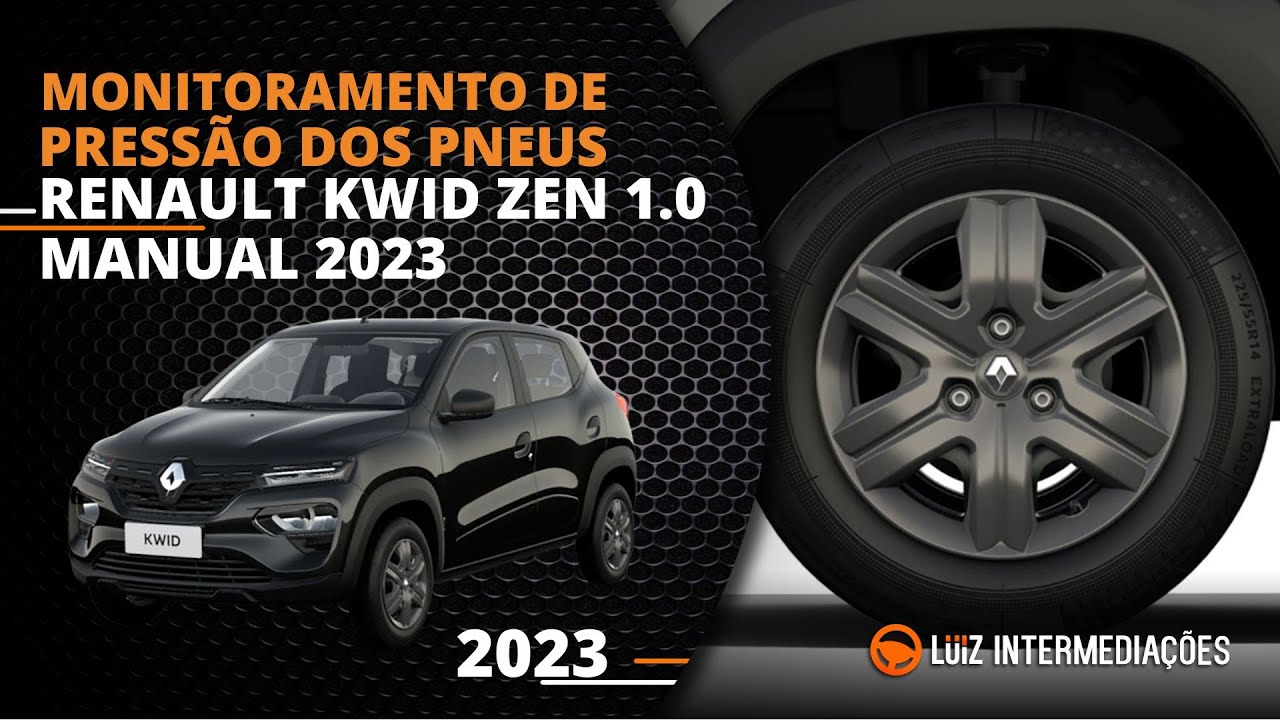 Monitoramento de pressão dos Pneus | RENAULT KWID ZEN 1.0 MANUAL 2023 ...