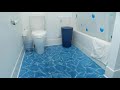 How to lay a beautiful hexagon tile bathroom floor - YouTube