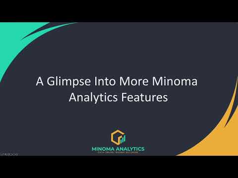 A Glimpse Into More Minoma Analytics Features