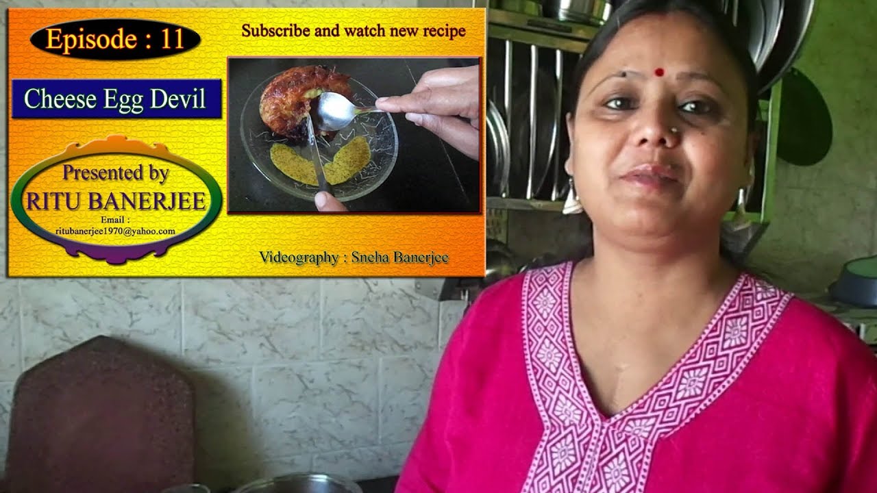 Cheese Egg Devil - Prepared by Ritu Banerjee