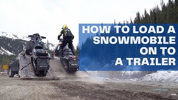 How to Load A Snowmobile onto a Trailer