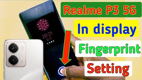 Realme p3 5g me display fingerprint lock kaise lagaye/how to set fingerprint lock in realme p3 5g //