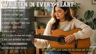 Written in Every Heart💌 Relaxing Acoustic Love Songs | Soft Female Vocal & Guitar | Luma Willow screenshot 1