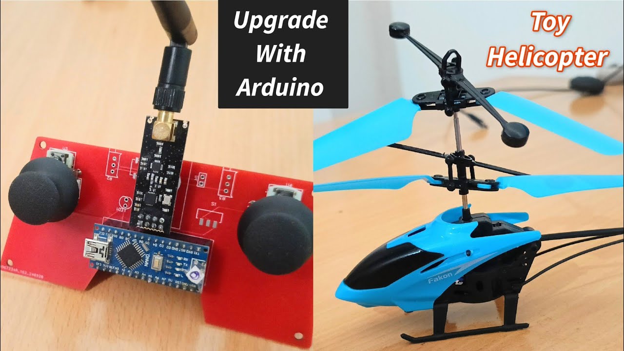Rc Helicopter Upgrade With Arduino Remote Control | DIY Arduino Projects | DIY Ideas 💡