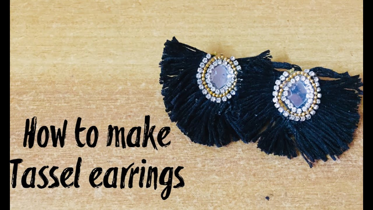 HOW TO MAKE TASSEL EARRINGS AT HOME IN 10 MINUTES (HINDI) YouTube