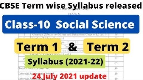CBSE Class 10 Term 1 & Term 2 Deleted Syllabus 2021-22 (CBSE Latest Update) Reduced Syllabus #cbse