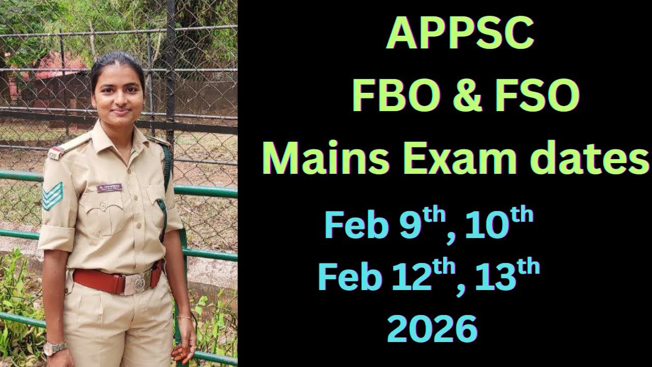 FBO/ABO & FSO mains exams dates released 