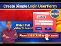 How to Create A Simple Login Userform || Excel VBA