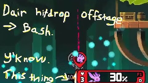 Practising the Ori Dair-Bash thing (Rivals of Aether).