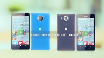 Microsoft Lumia 950 XL Vs. Microsoft  Lumia 950 :Comparison  Review