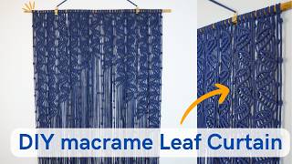 Macrame leaf curtain tutorial everyone's making