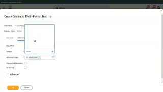 Create Calculated Field Format Text in Workdaypart 1