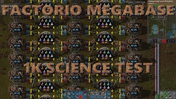Factorio 0.16 Megabase 1K Science Test