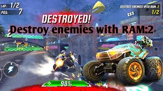 Destroy enemies with RAM:2||RACE:Rocket Arena Car Extreme||Android Mobile Game Play. screenshot 1