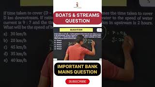 Important question of Boats and Streams for Bank Mains Exams | Quantitative Aptitude Tricks
