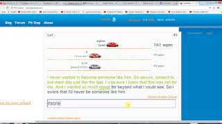 160 Wpm on typeracer