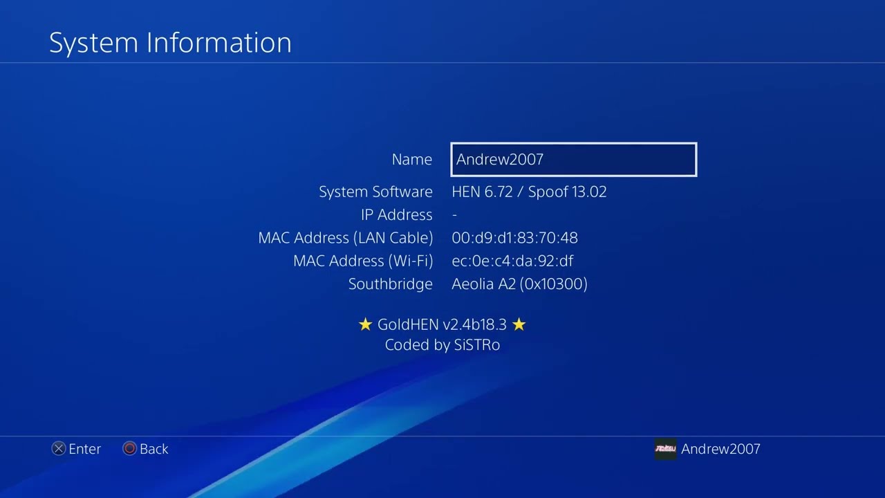 PS4 6.72 Jailbreak Spoofed To Jailbreak 13.02 GoldHen Tutorial