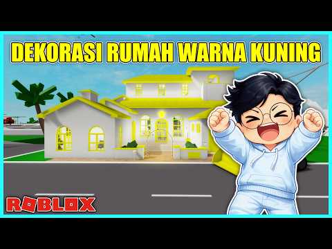 DECORATING A YELLOW HOUSE IN ROBLOX BROOKHAVEN