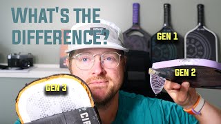 What's the ACTUAL difference between GEN 1 , GEN 2, & GEN 3 pickleball paddles? | Paddle Core Tech