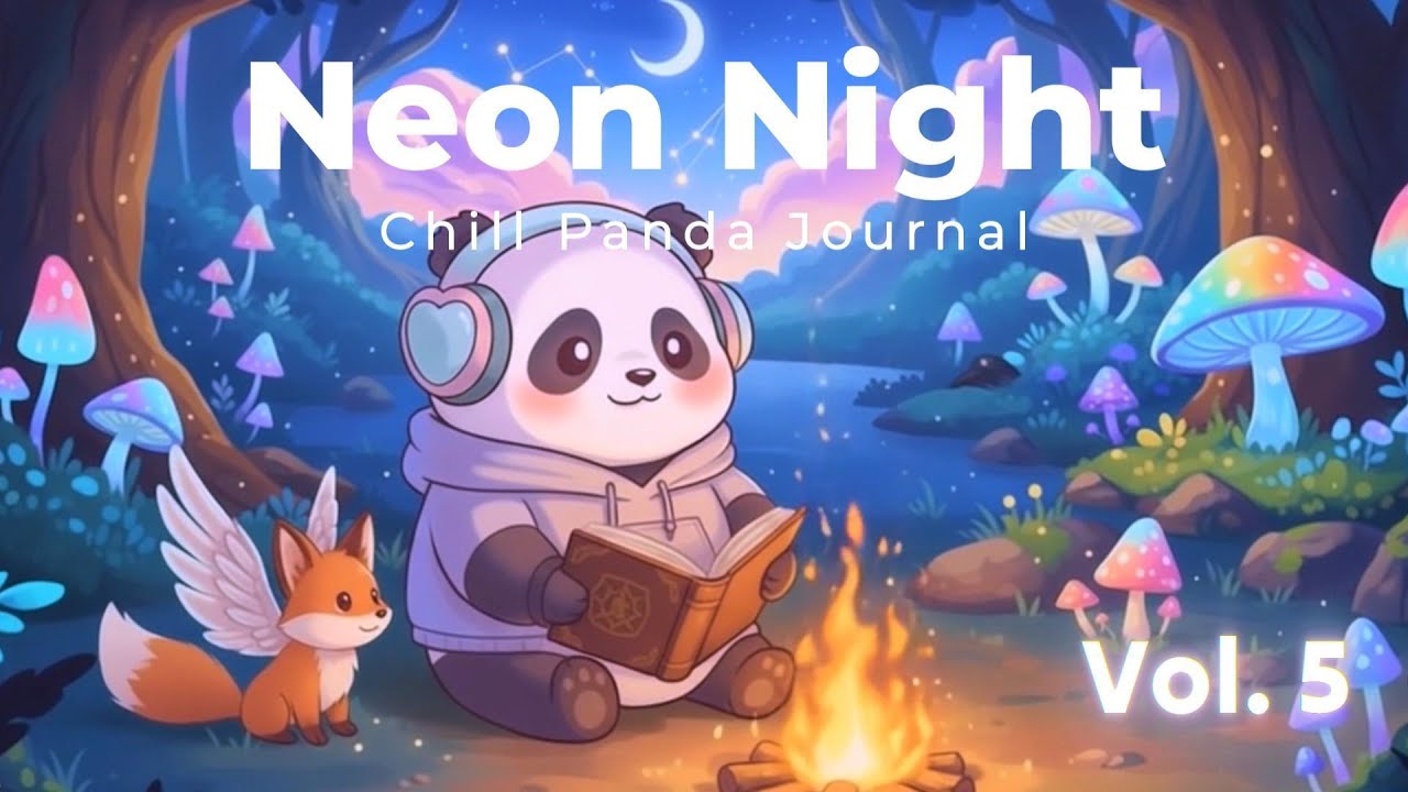 Neon Night🌙✨ | Chill Panda Lo-Fi Beats to Relax, Study & Sleep 🐼🎧