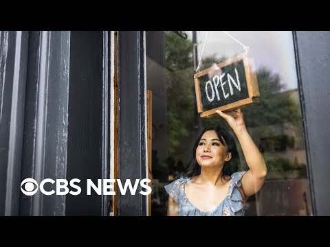 Gayle Jennings-O'Byrne speaking with interviewer on CBS News