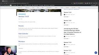 SwimClub Manager version 7.4.9 updates