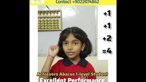 Achievevrs Abacus 1-Level Student//Solution Of Examples Without kit/ #Abacus
