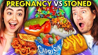 Pregnancy Craving Vs. Stoner Food Challenge! | People Vs. Food