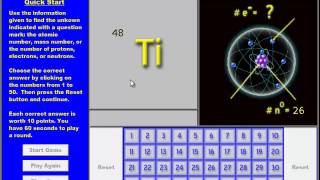 Multimedia Science Chemistry Software - Atomic Numbers Game screenshot 2
