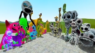 NEW ALL GARTEN OF BANBAN 14 FAMILY VS ALL ZOONOMALY MONSTERS In Garry's Mod