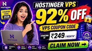 Hostinger Coupon Code KVM 2 VPS ₹3,835 OFF 😱 | 24 Month Deal (Live Proof)