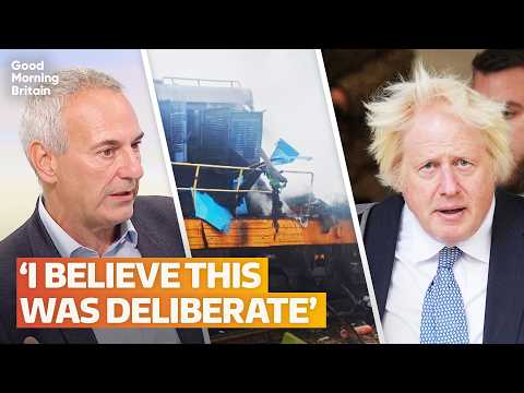 Fears that Boris Johnson's train was real target of brutal Russian drone attack