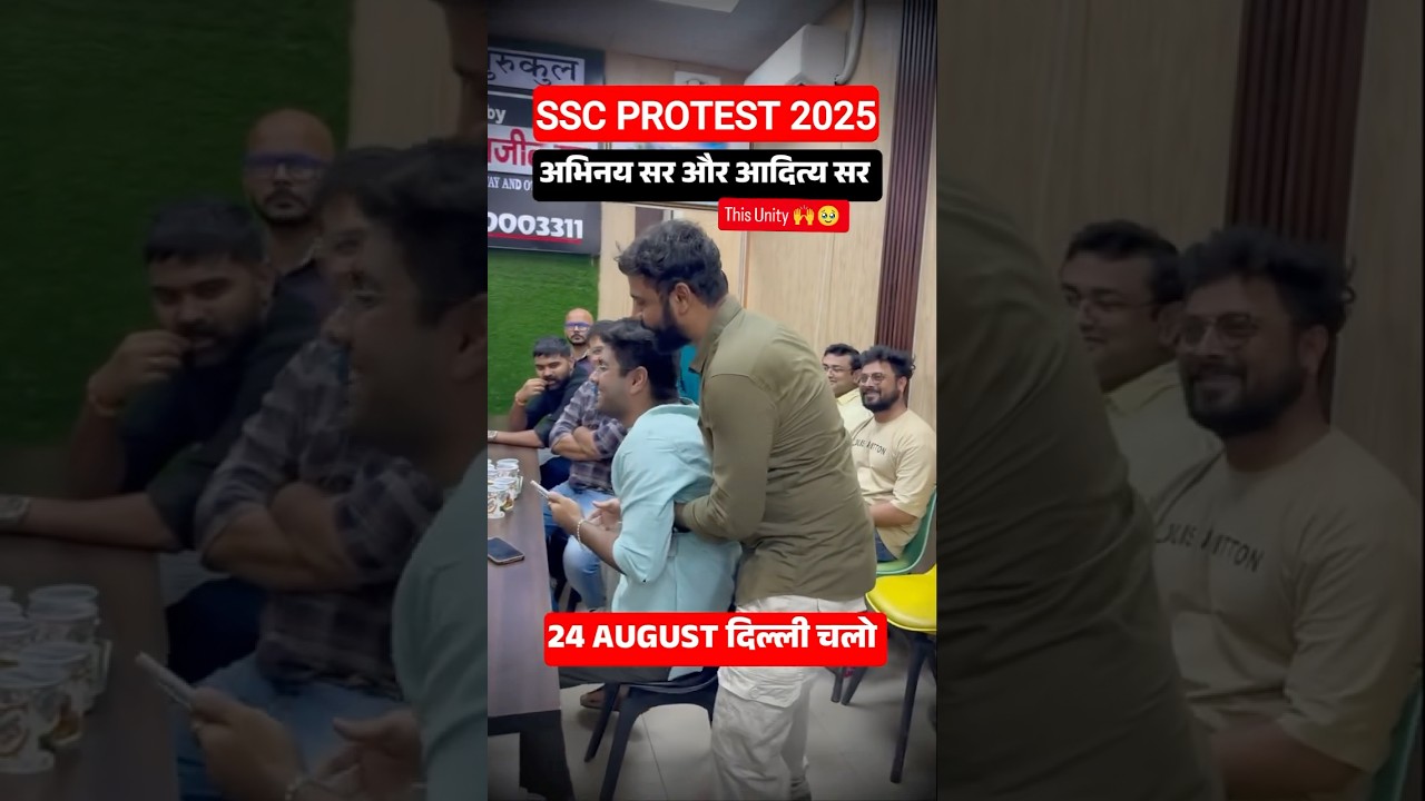 Aditya ranjan and abhinay sir / ssc protest