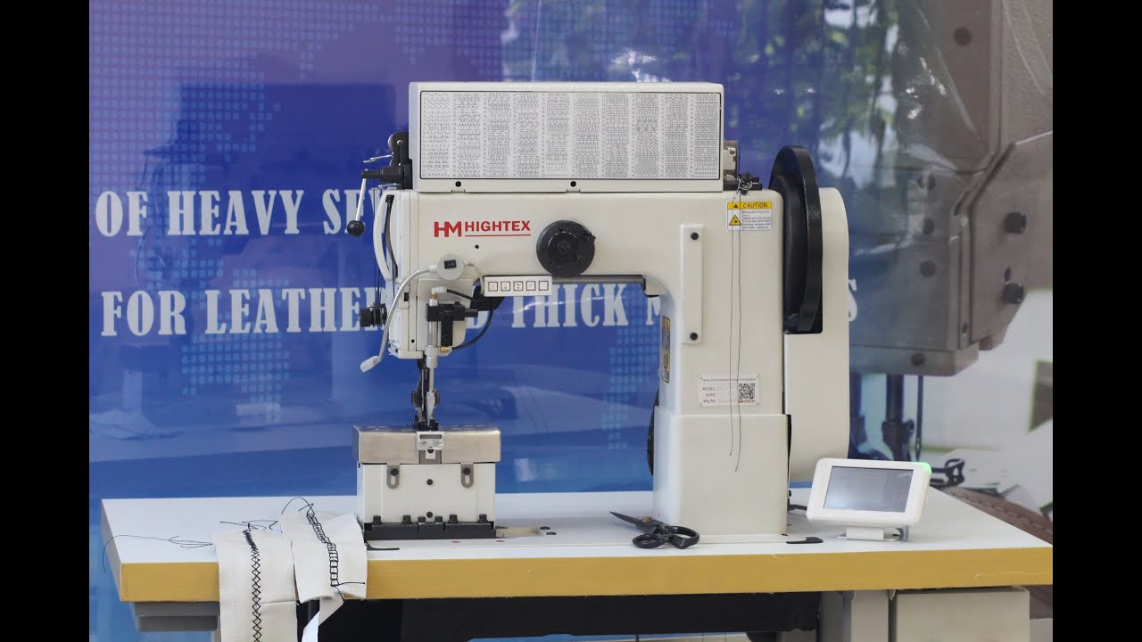 Make decorative seams for sofas with HighTex sewing machine YouTube