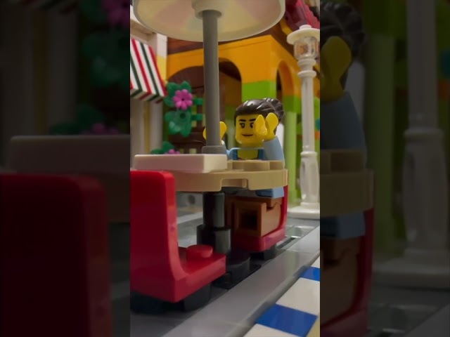Awesome LEGO® Minifigure in my brick city 🤩🥳