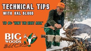 Technical Tips with Hal Blood | Tip #6: "Hunt the Right Area" | Big Woods Bucks