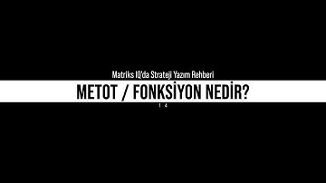 14. Metot / Fonksiyon Nedir?