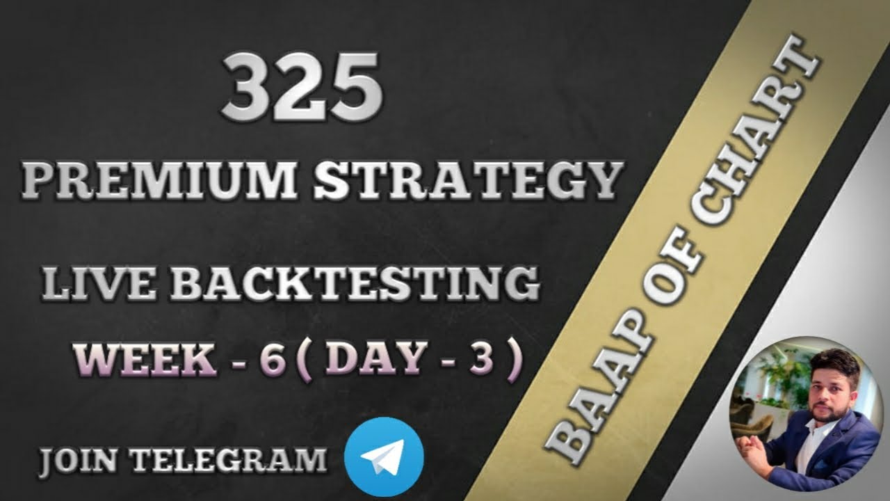 325 Premium Strategy | Live Trading Backtesting Week 6 (Day 3) | Baap Of Chart | Md Nasir