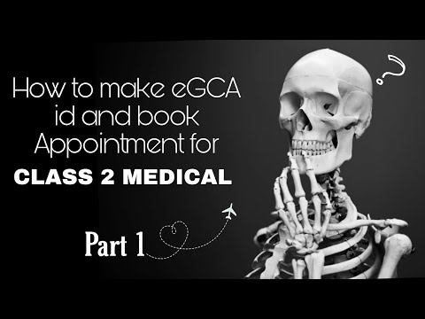 Appointment for class 2 medical eGCA method , book online part 1