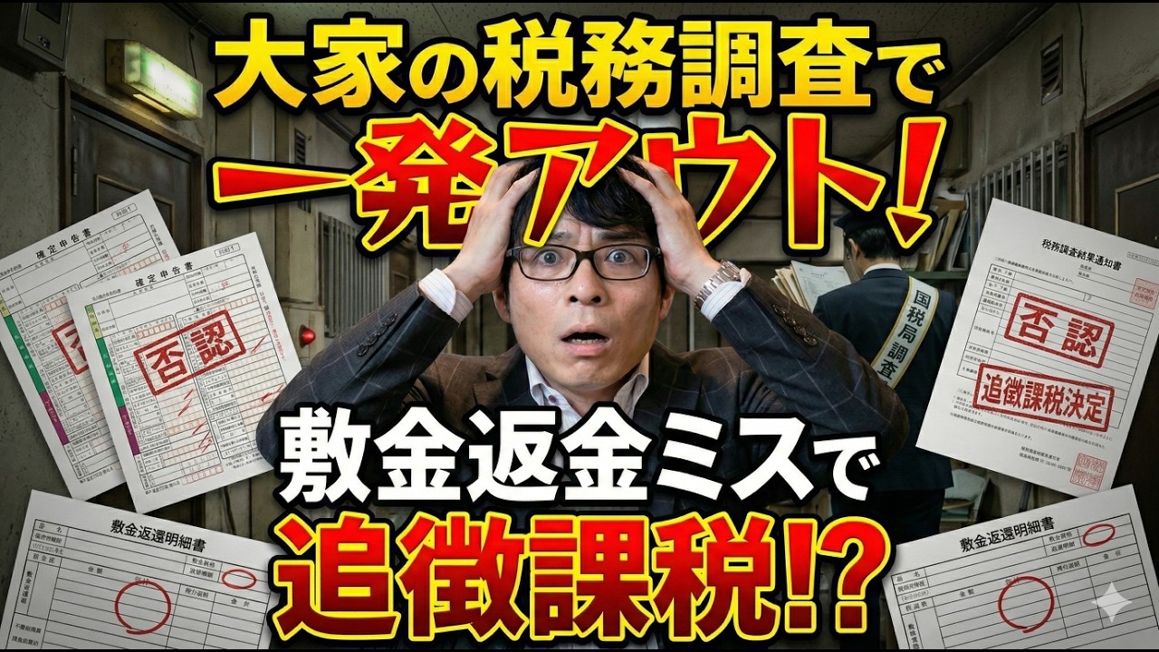 【令和7年度確定申告】間違いやすい項目！敷金を返さないときの正しい処理とは？