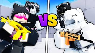 #1 BOY PROS vs #1 GIRL PROS in Roblox Rivals! screenshot 4