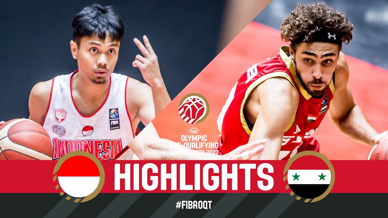 Indonesia 🇮🇩 v Syria 🇸🇾 | Basketball Game Highlights | FIBA Olympic Pre